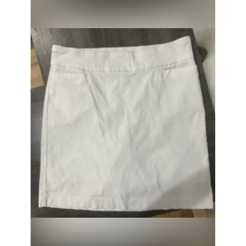 Kim Rogers White Tummy Control casual Skort Size 12